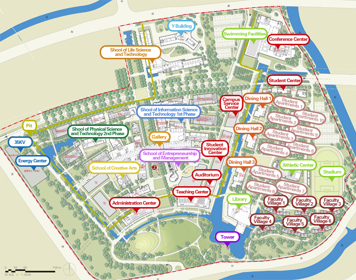 Map of ShanghaiTech