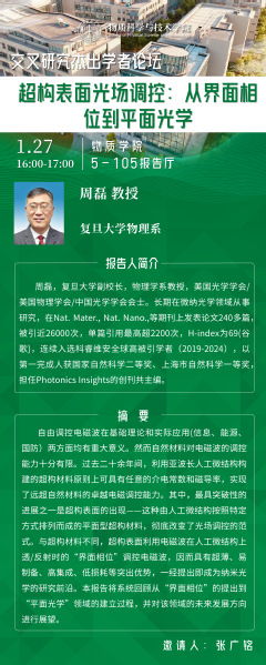 超构表面光场调控：从界面相位到平面光学