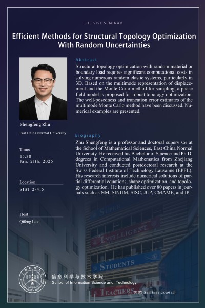 【SIST】Efficient Methods for Structural Topology Optimization With Random Uncertainties