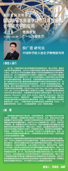 固体核磁共振谱学技术及其在催化化学研究中的应用