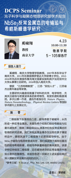 NbSe2反常金属态的电输运与希格斯模谱学研究