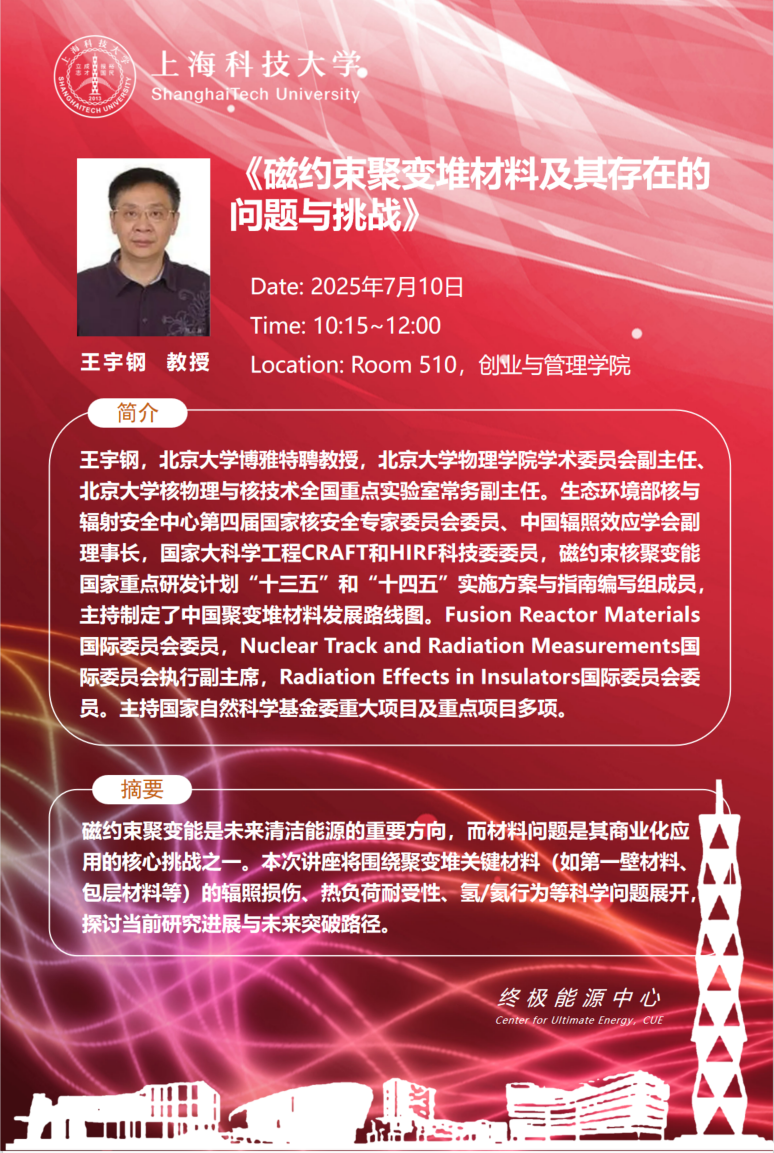 磁约束聚变堆材料及其存在的问题与挑战