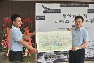 [创新服务通报]“居然城市间——苏州园林主题画展”在图书馆成功开幕