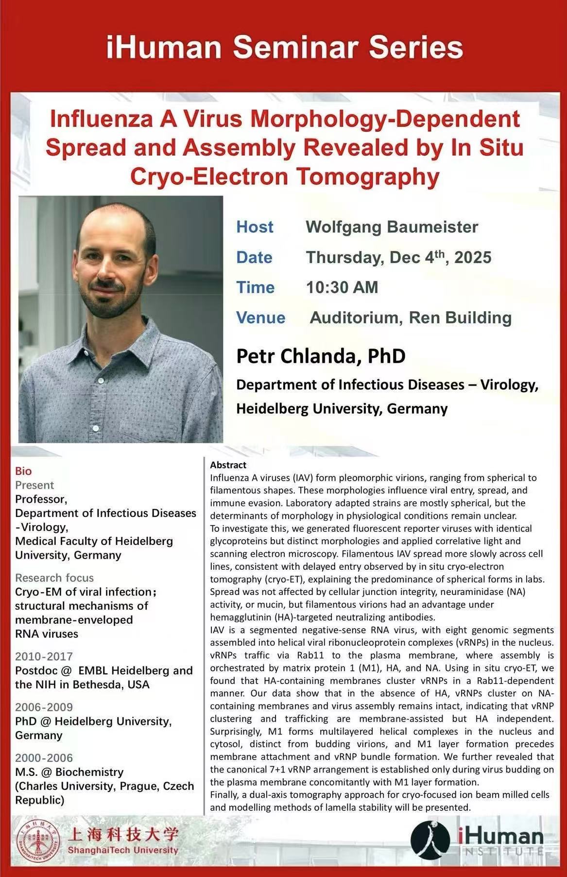 Influenza A Virus Morphology-Dependent Spread and Assembly Revealed by In Situ Cryo-Electron Tomography
