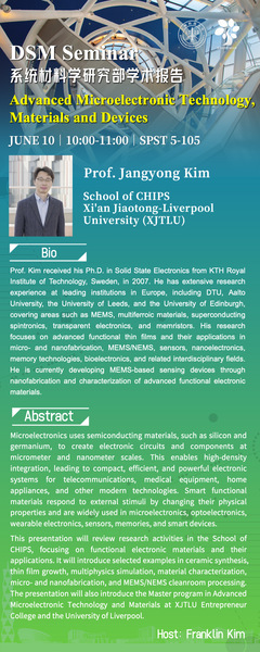 Advanced Microelectronic Technology, Materials and Devices