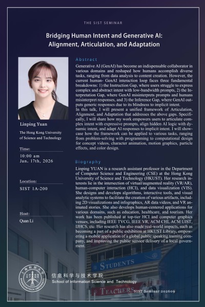 【SIST】Bridging Human Intent and Generative AI: Alignment, Articulation, and Adaptation