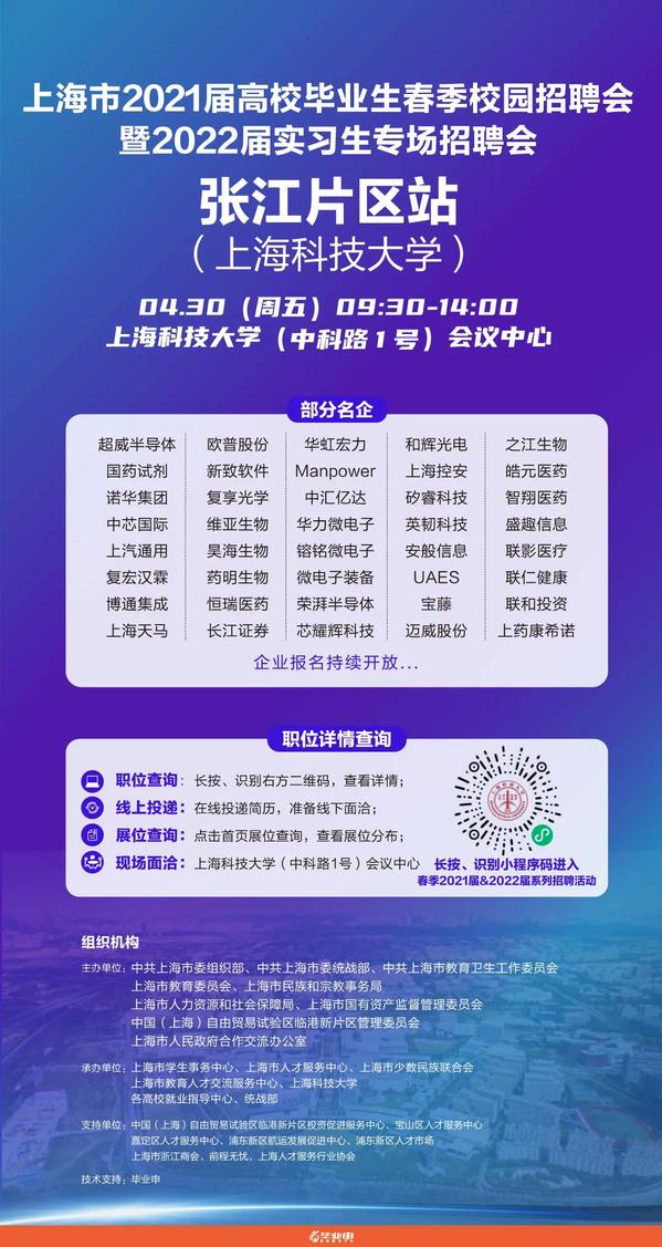 张江 招聘_金融科技,应用有招 张江大中小企业融通发展联盟系列活动 金融科技对接专场来了