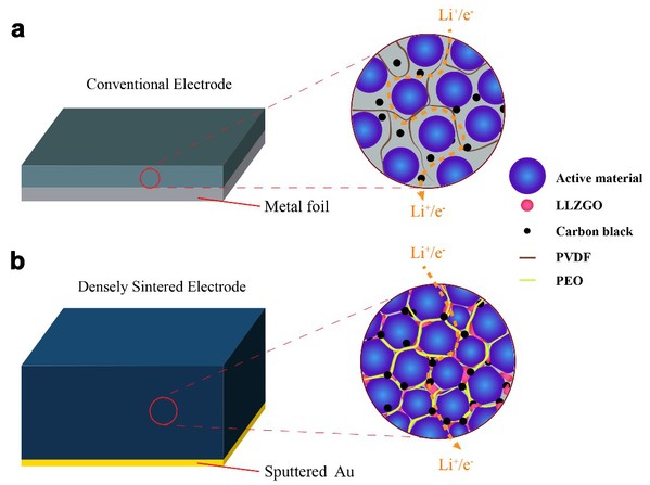 物质学院刘巍课题组开发新型锂离子电池电极结构和工艺，本科生为文章一作