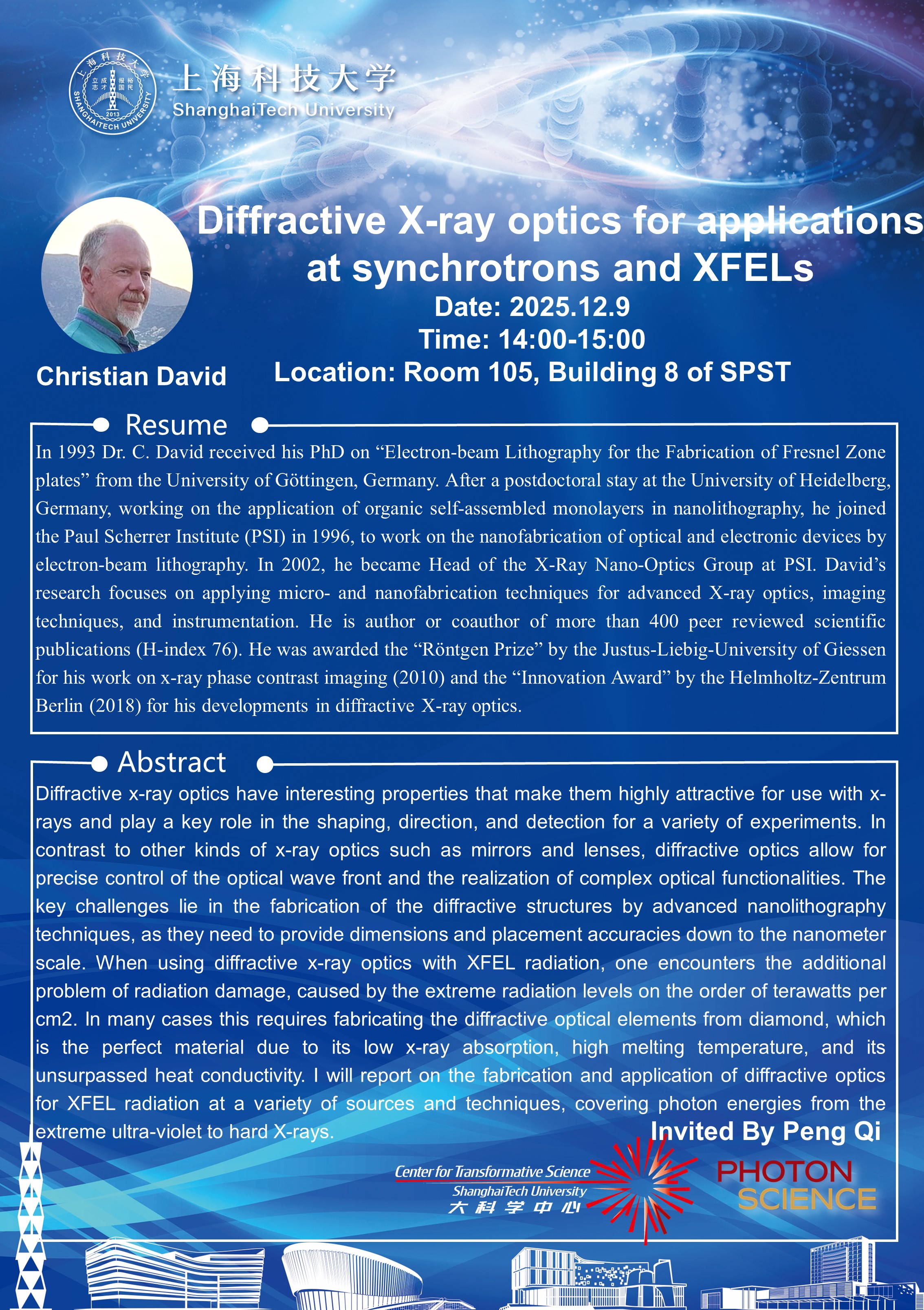 Diffractive X-ray optics for applications at synchrotrons and XFELs
